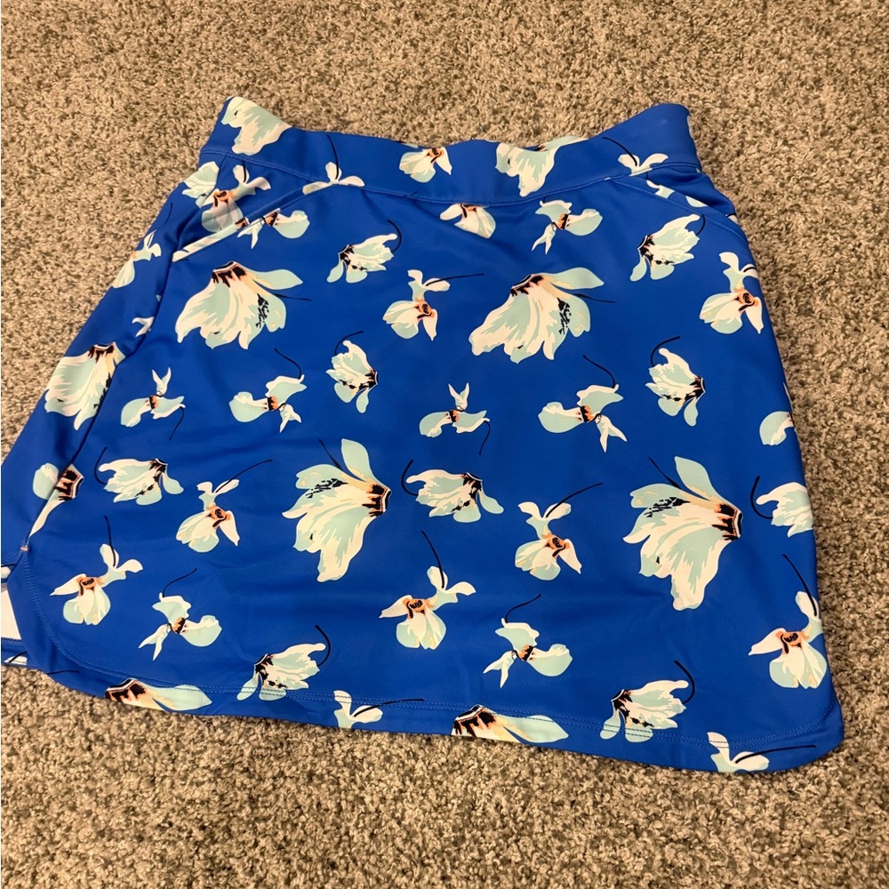 Peter Millar Blue Floral Mini Skort